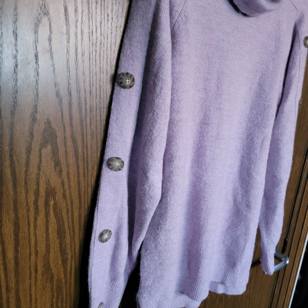Euc Apt. 9 Lavender Button Sweater Size Medium - image 4